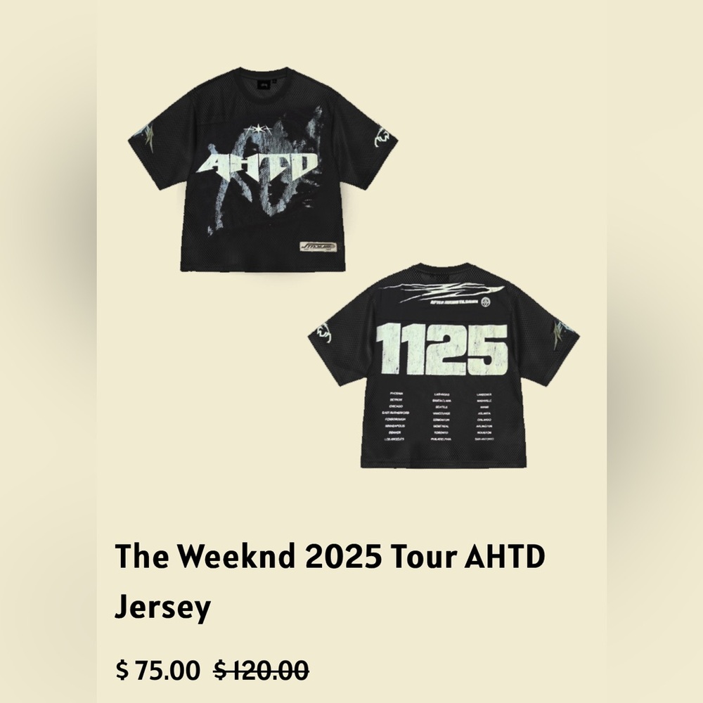 The Weeknd 2025 Jersey